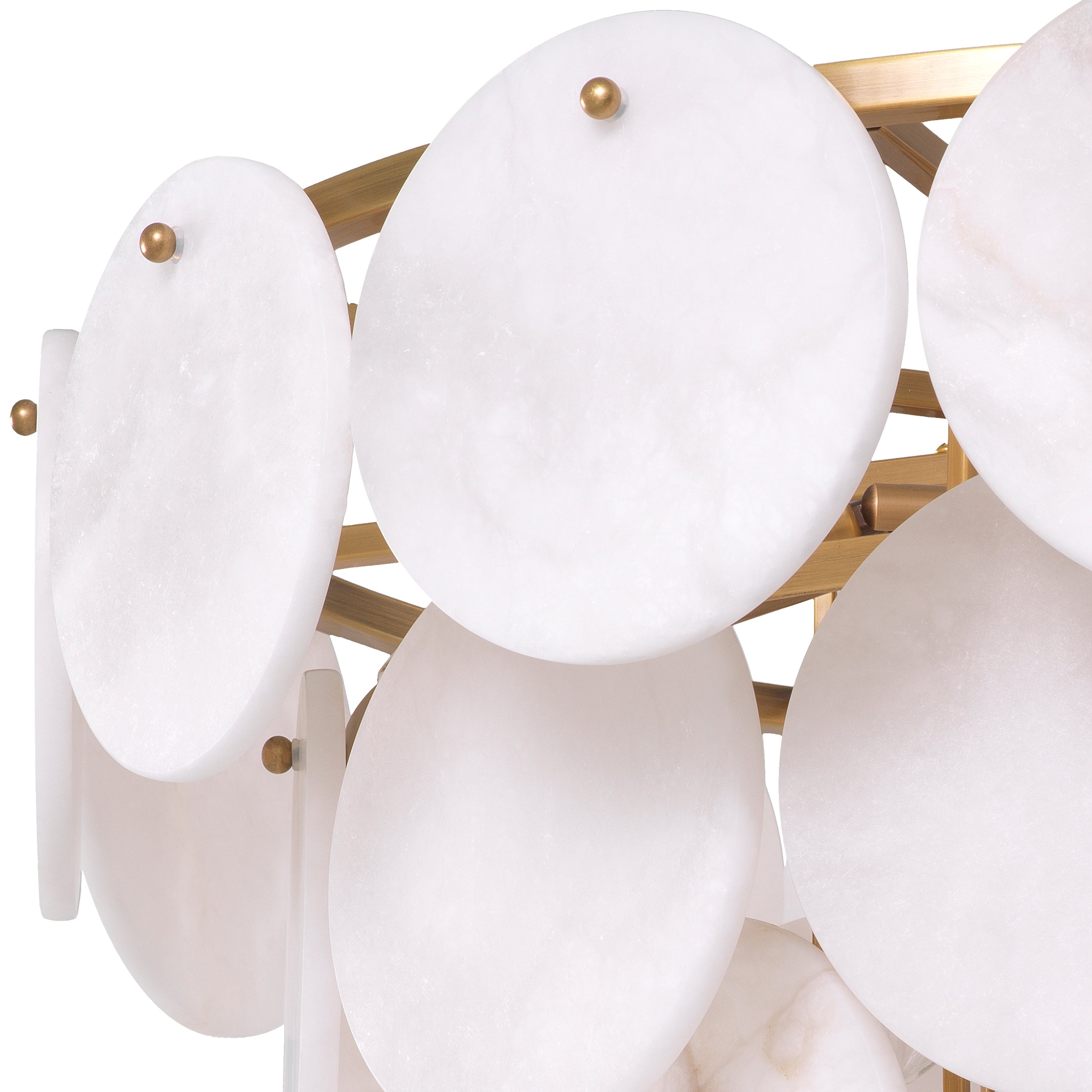 Eichholtz chandelier Clementina Alabaster & brass