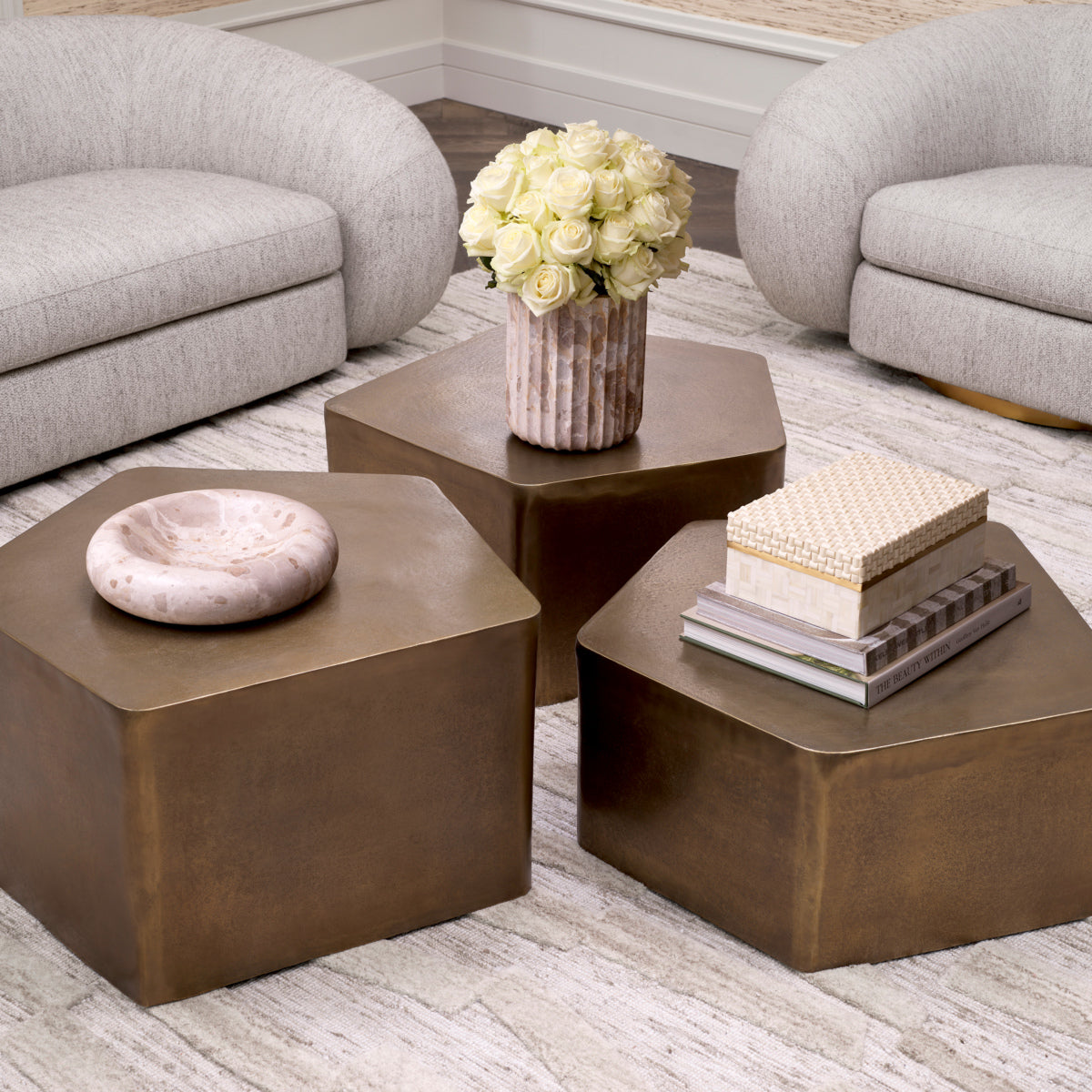 Coffee table Eichholtz Veenazza set of 3
