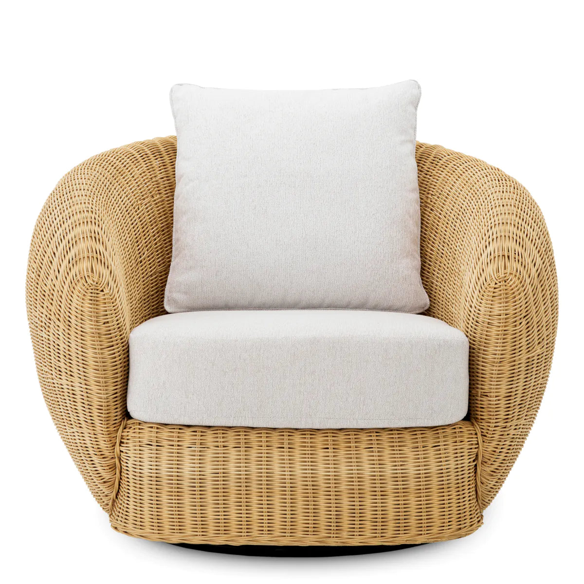 Eichholtz swivel armchair Rafael rattan