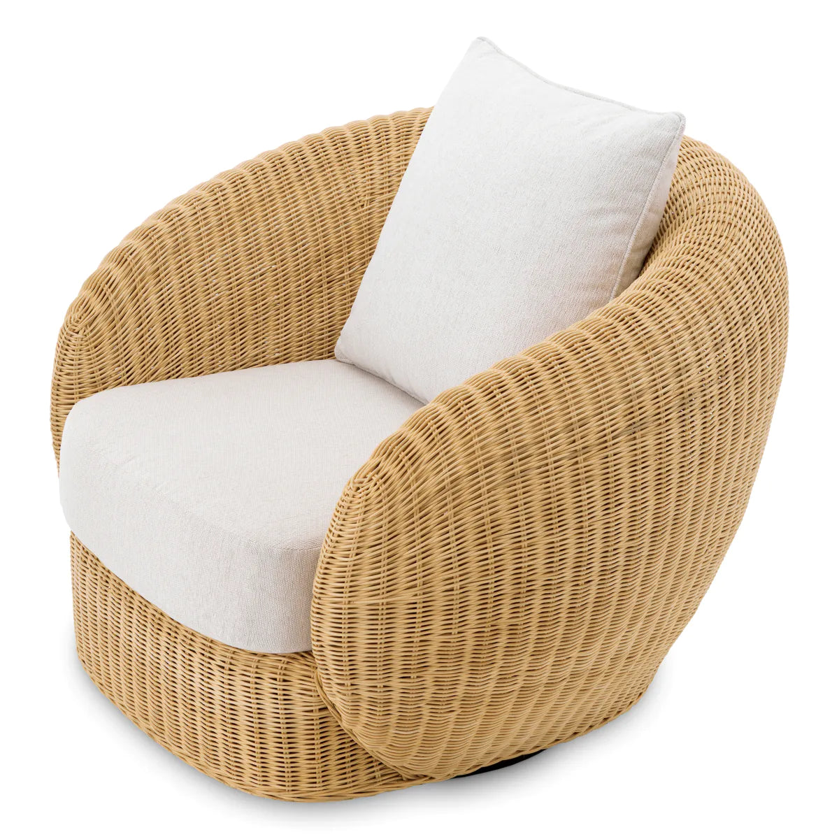 Eichholtz swivel armchair Rafael rattan