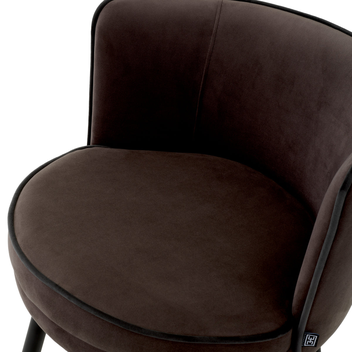 Counter stool Eichholtz Grenada grey velvet