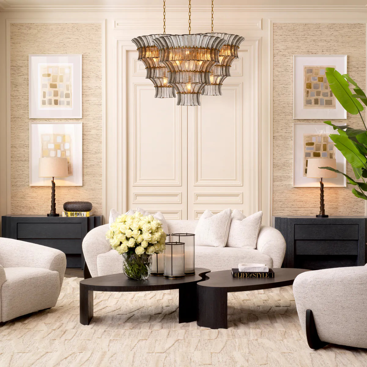 Eichholtz sofa Siderno seashell off-white