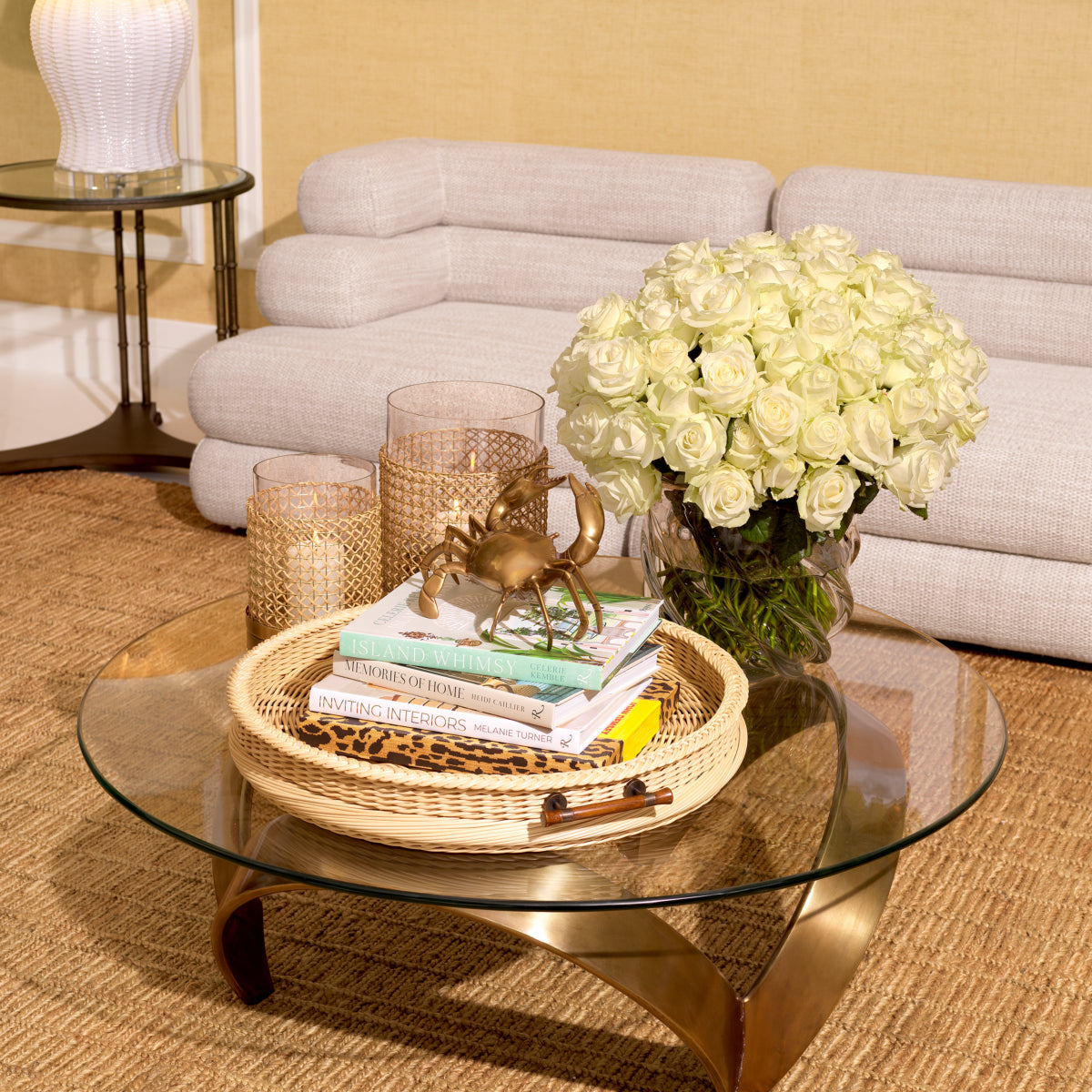 Coffee table Eichholtz Soquel Brass