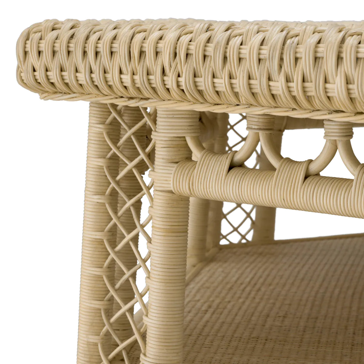 Eichholtz coffee table Saba hexagon rattan