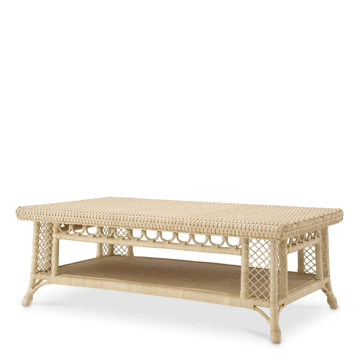 Table basse Eichholtz Saba en rotin