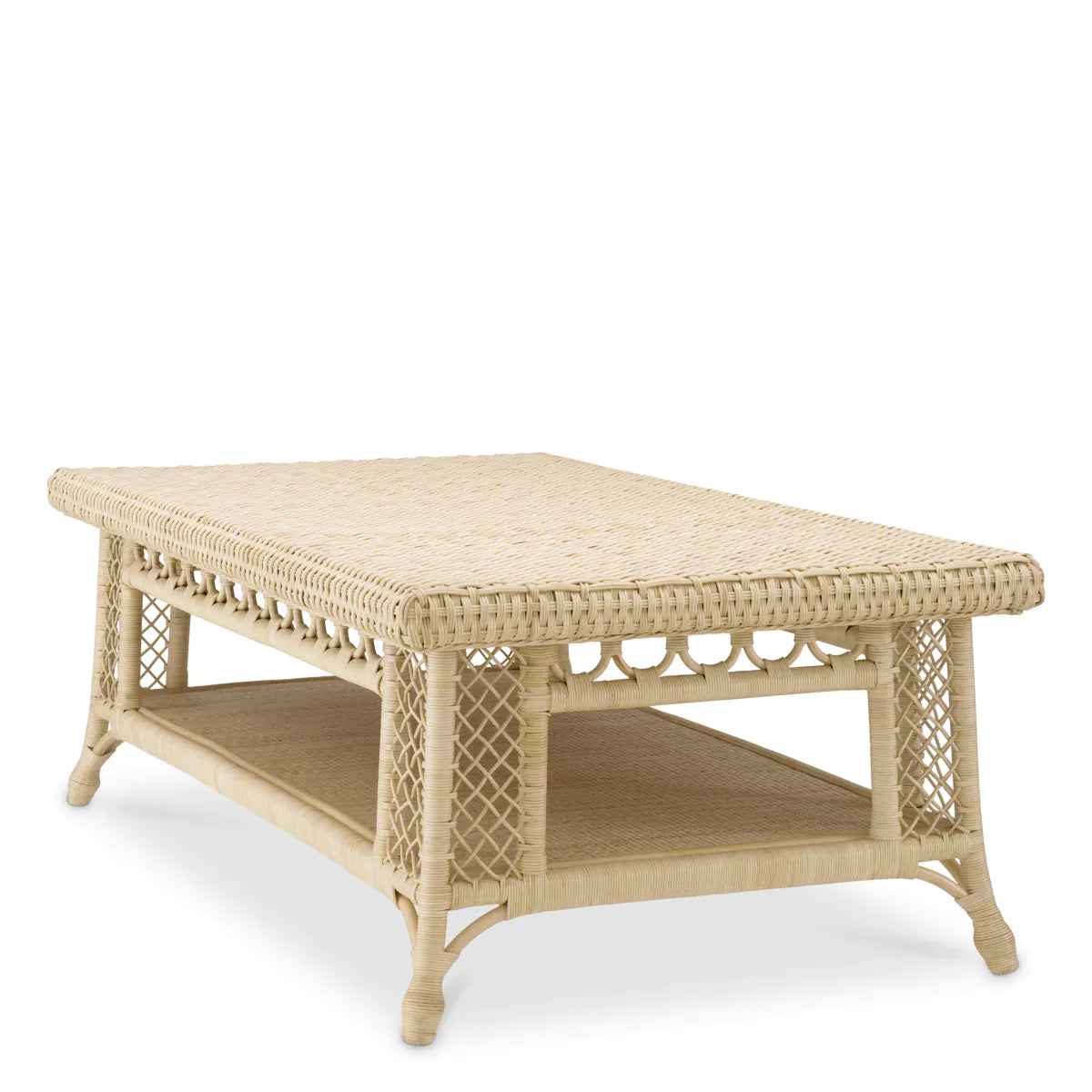 Table basse Eichholtz Saba en rotin