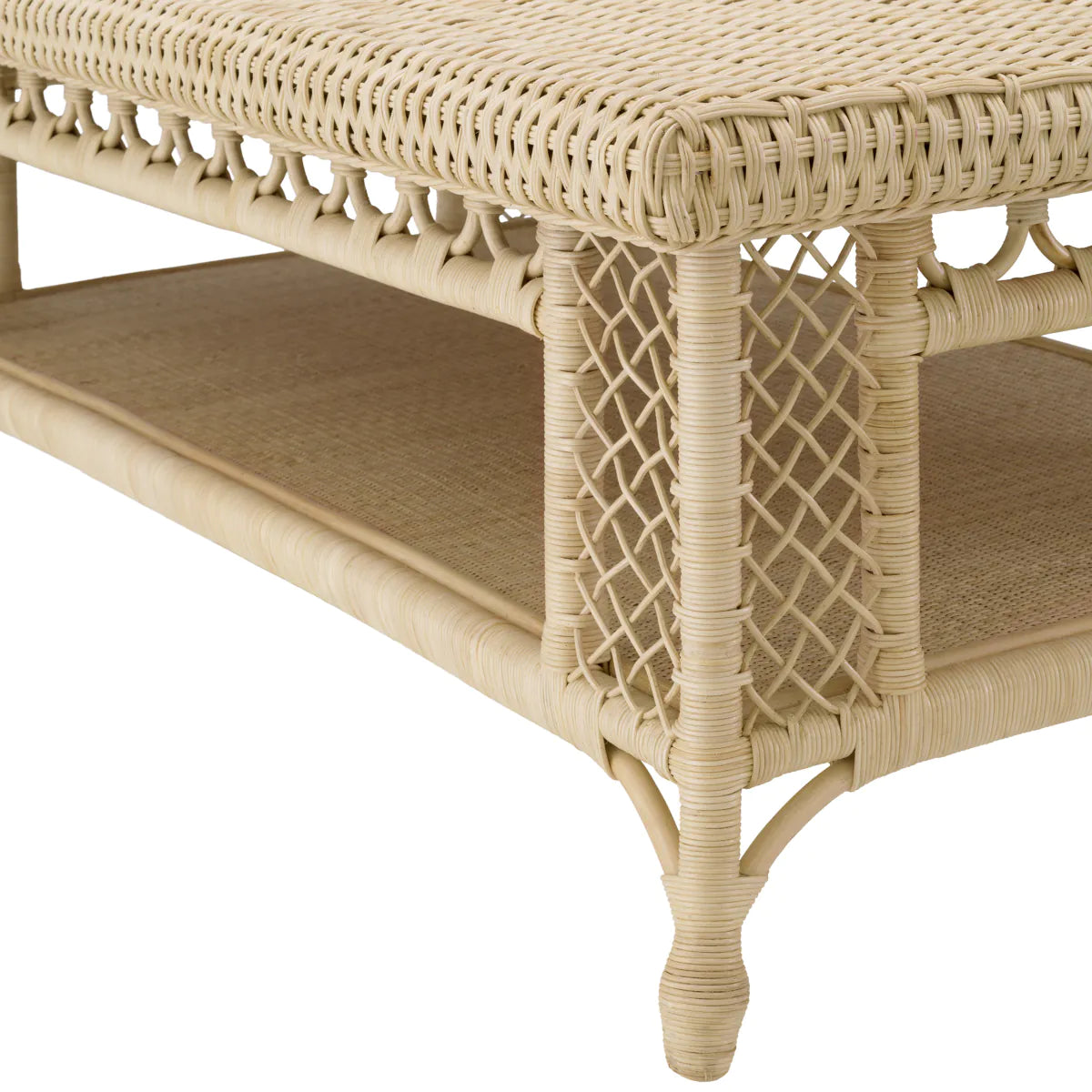 Table basse Eichholtz Saba en rotin