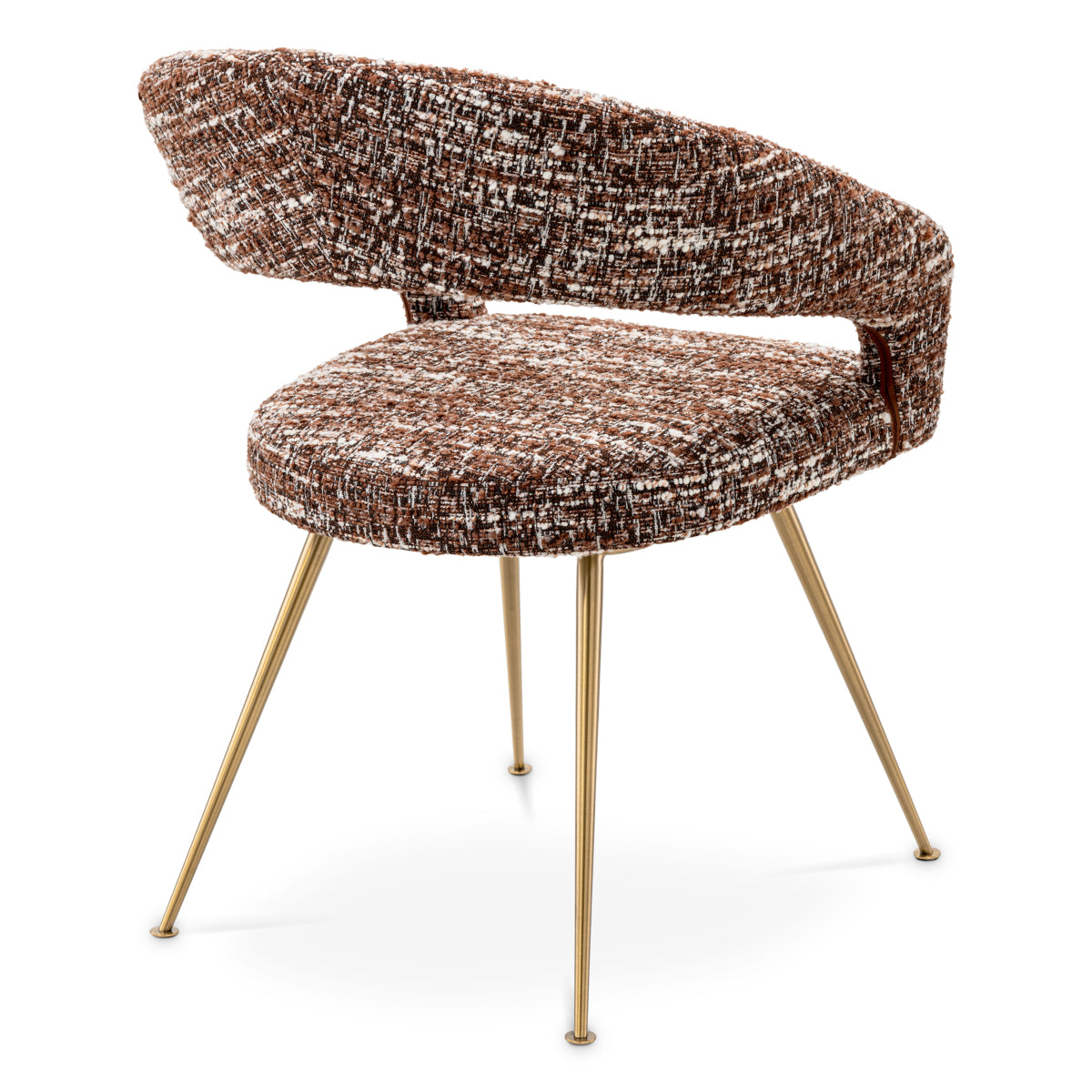 Dining chair Eichholtz Bravo Bouclé sonata red