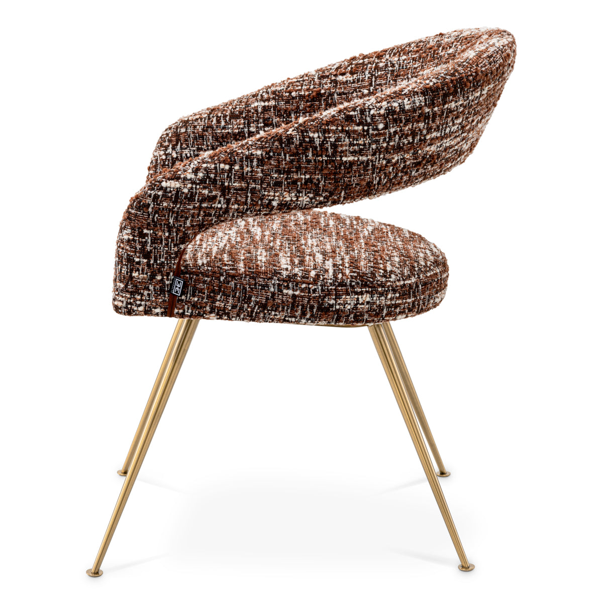 Dining chair Eichholtz Bravo Bouclé sonata red