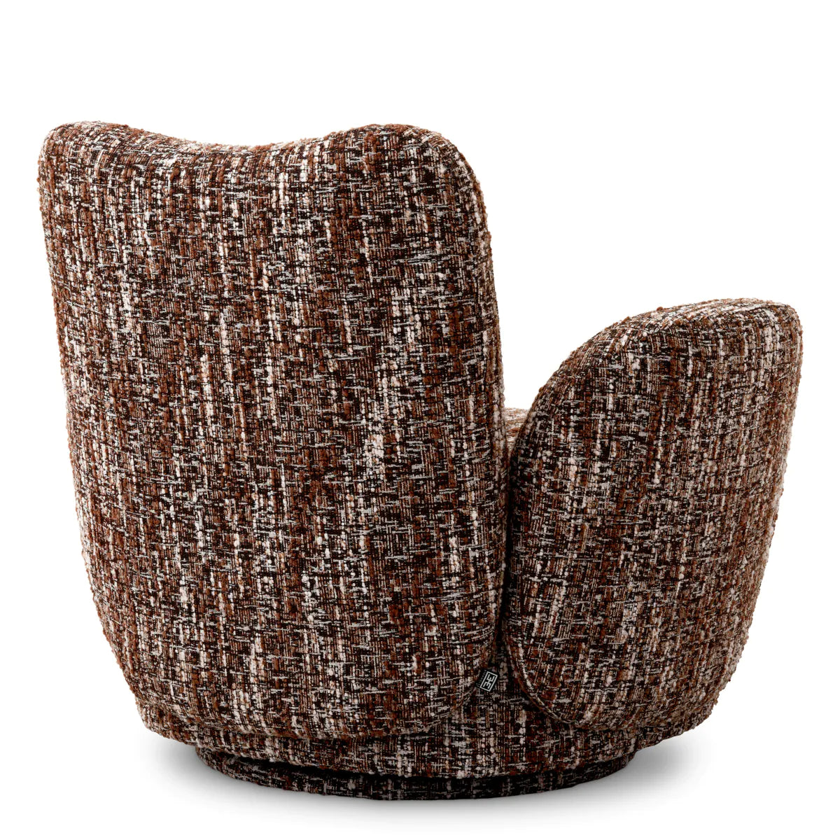 Fauteuil pivotant Eichholtz Merida rouge brun