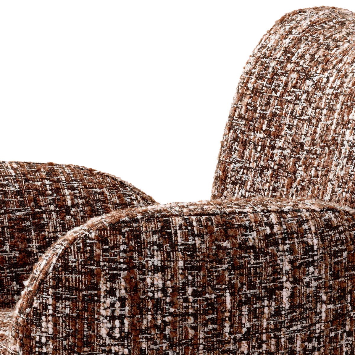 Fauteuil pivotant Eichholtz Merida rouge brun