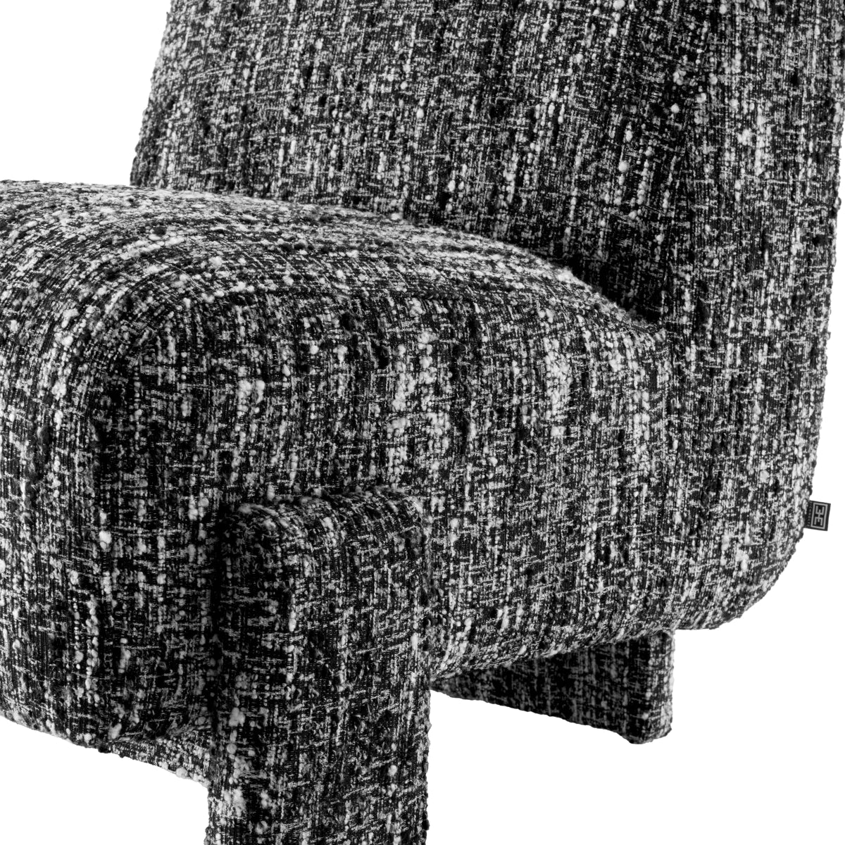 Eichholtz armchair Rockdale bouclé black