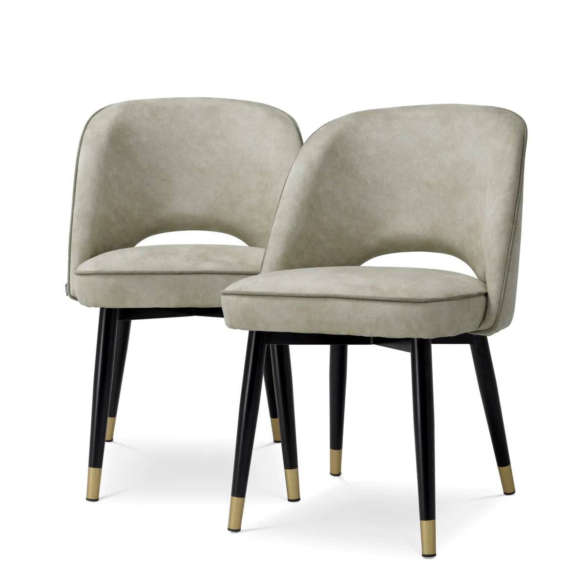 Eichholtz dining chair Cliff set of 2 Mayer silver