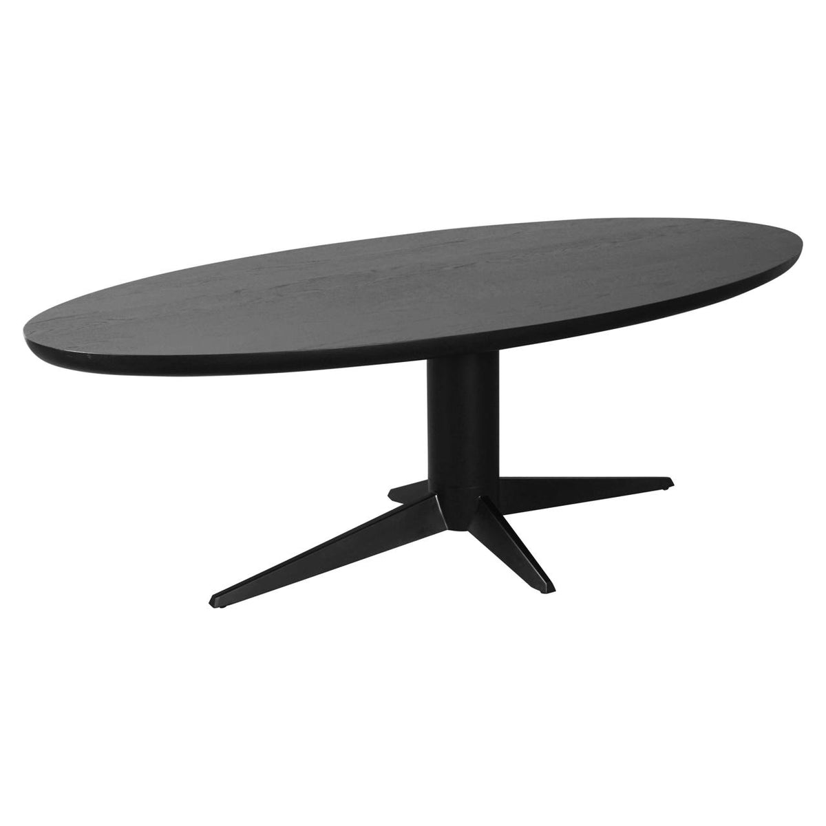 Table de salle à manger Rayford noire ovale 230
