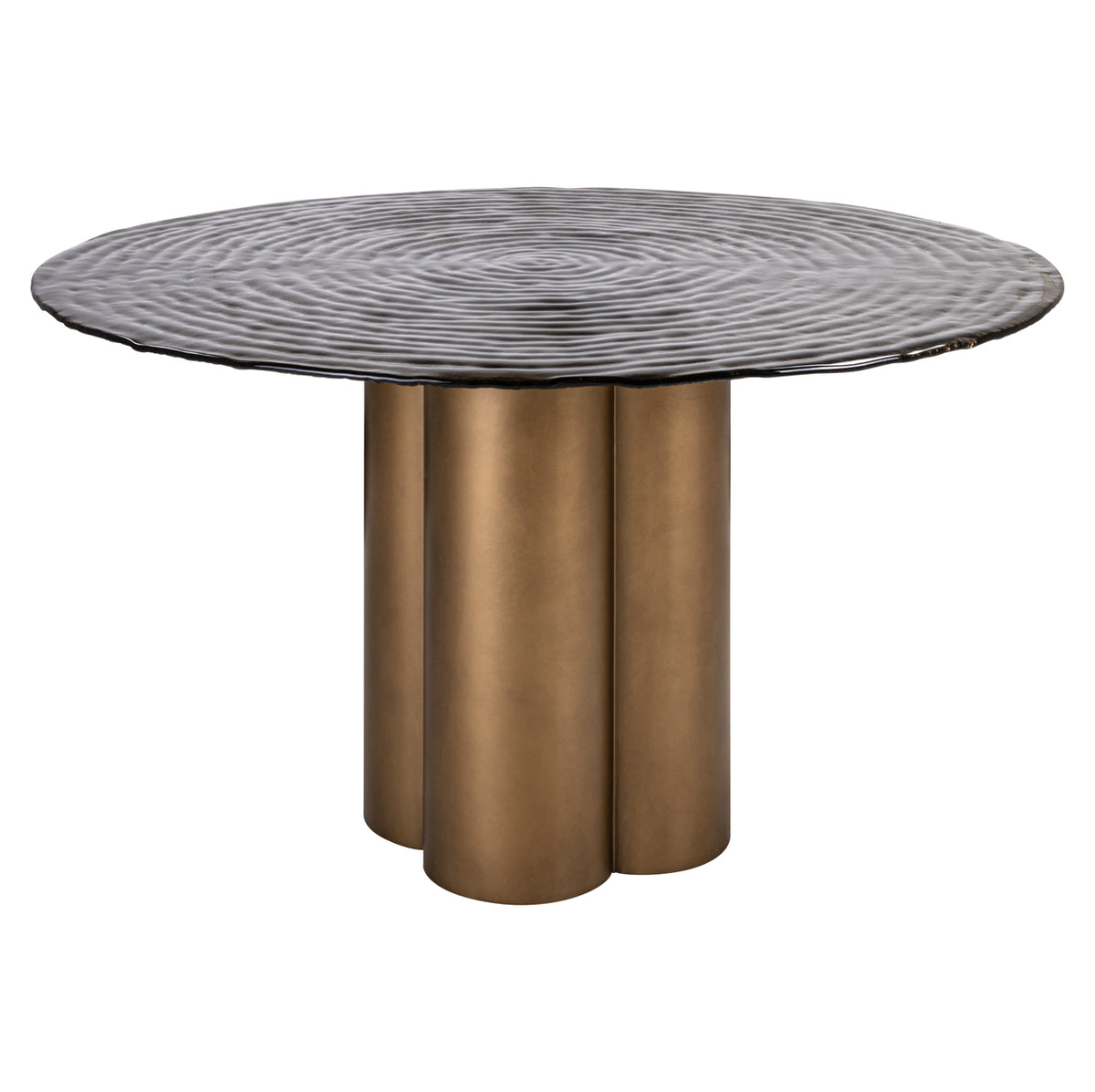 Table de salle à manger Glastonburry or antique 135Ø