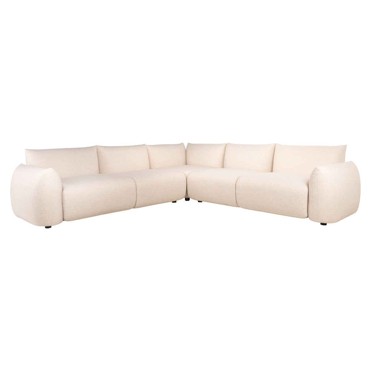 Outdoor-Sofa Dawson, beige, alpinefarbene Ecksofa