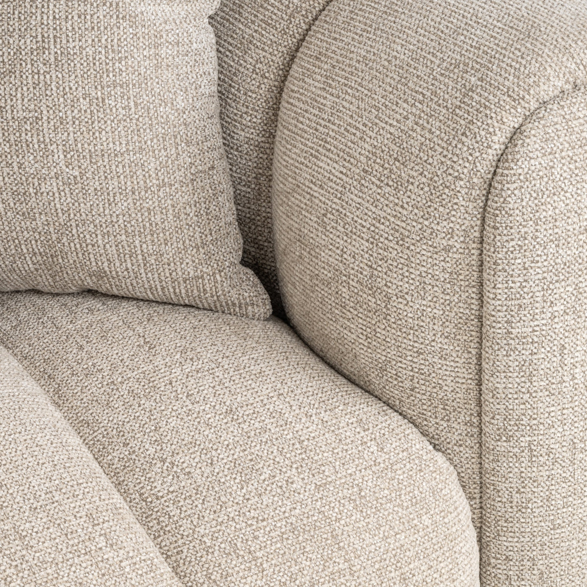 Novaro natural fancy lounge left sofa