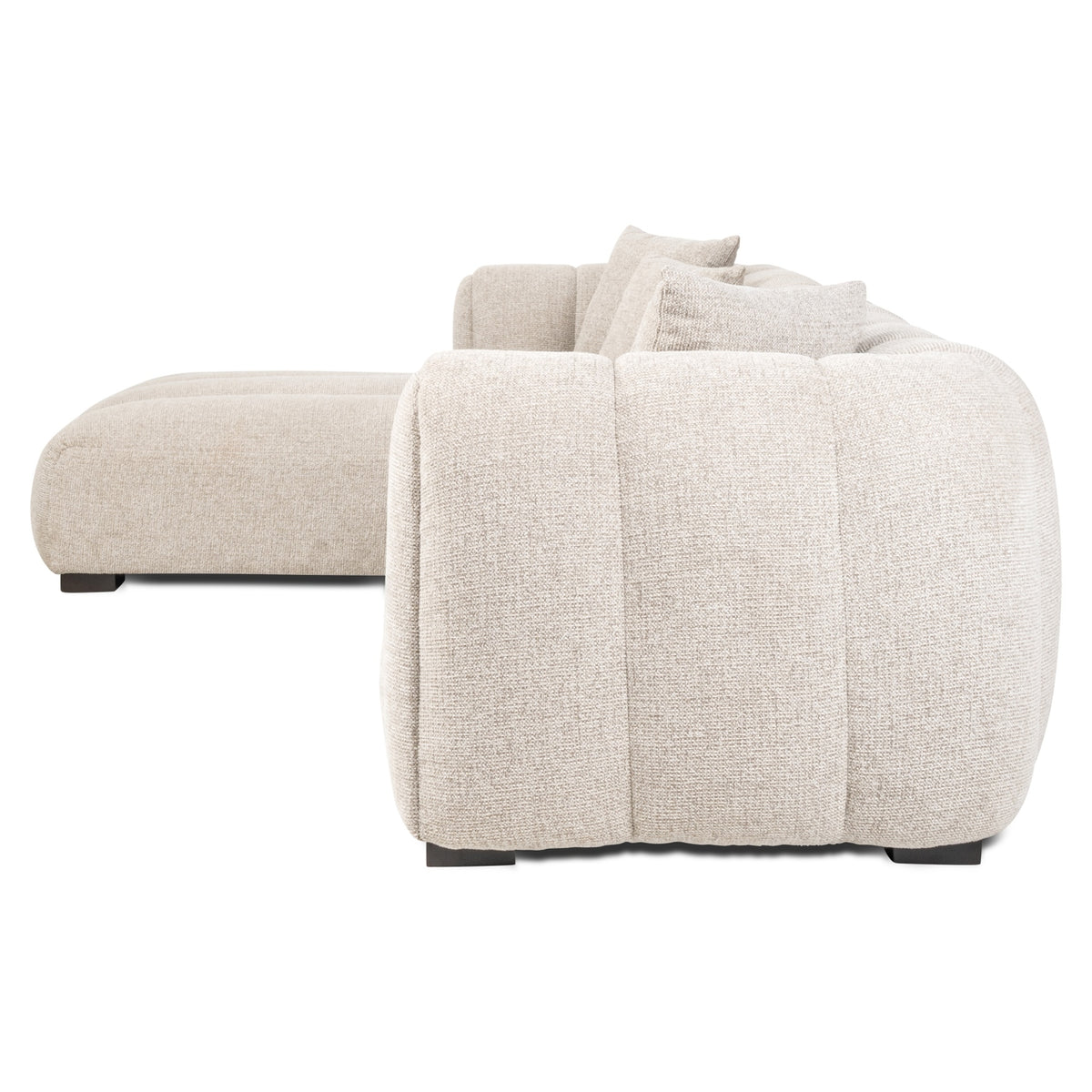 Novaro natural fancy lounge left sofa
