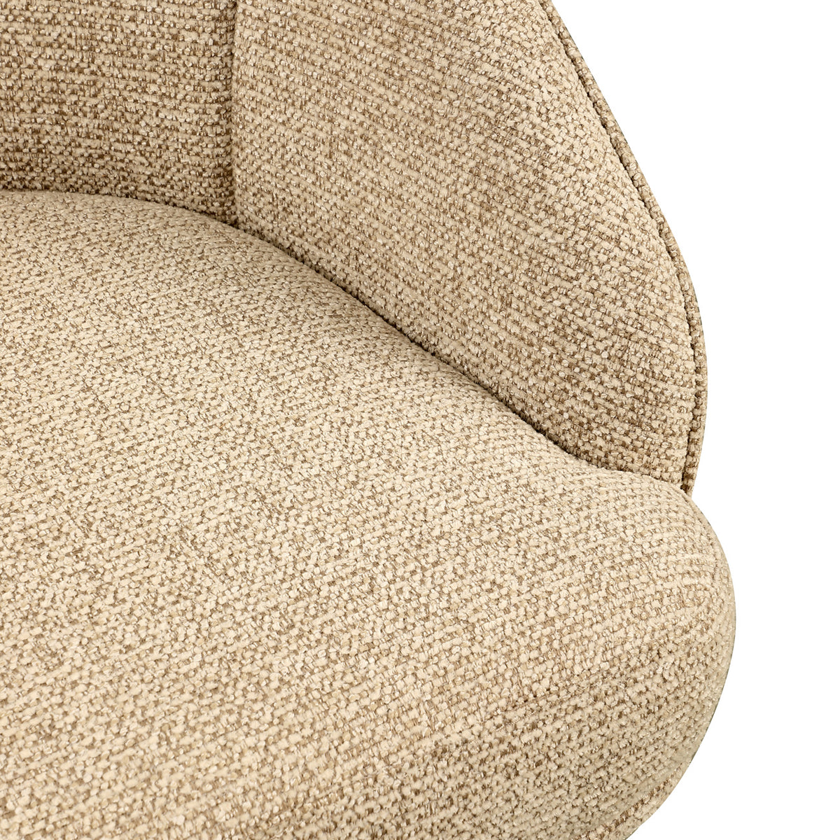 Beverly natural fancy swivel dining chair