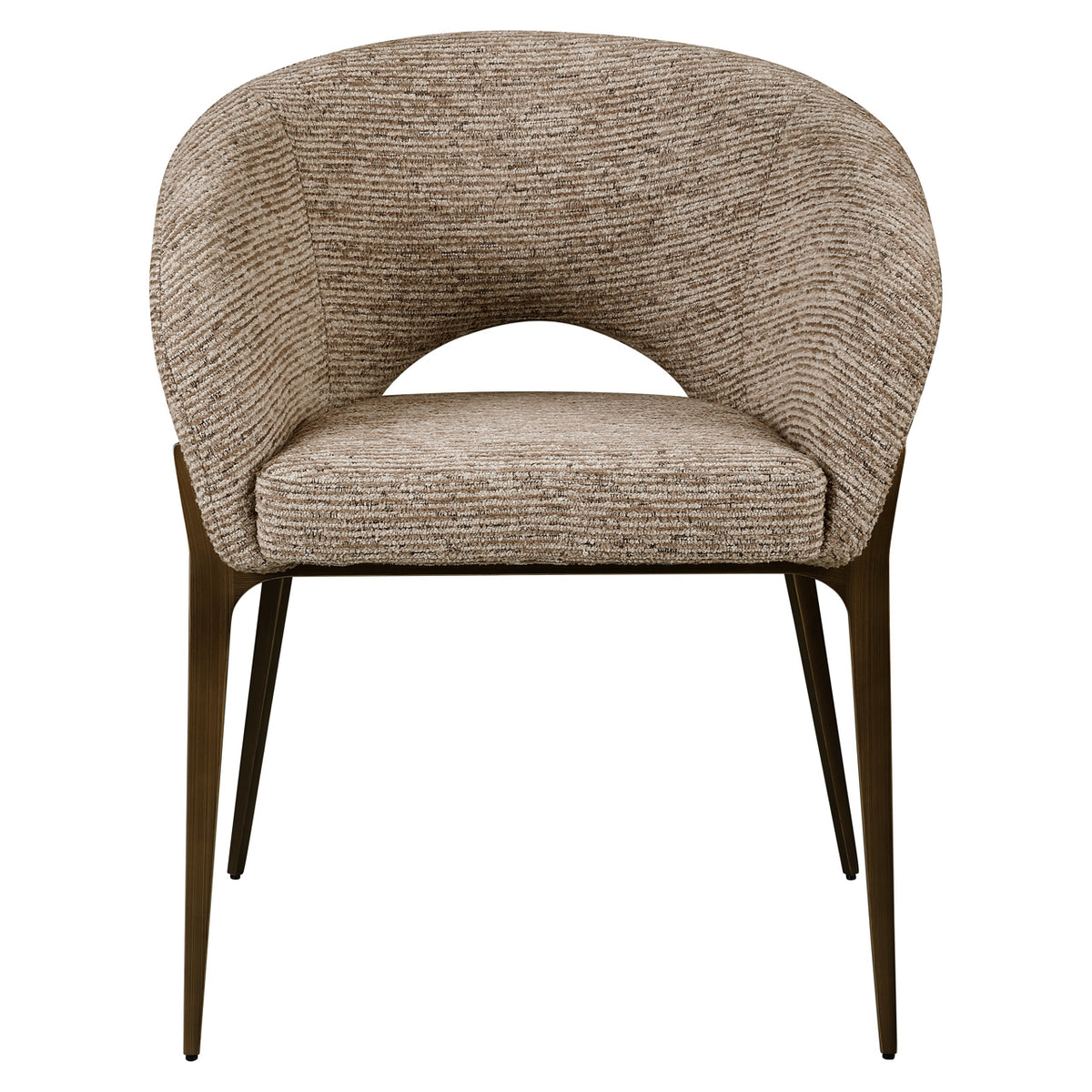 Dining Chair Kenzi mocca linear fire retardant