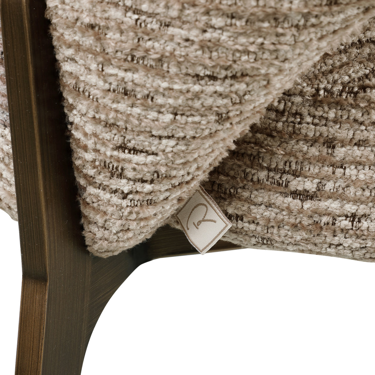 Dining Chair Kenzi mocca linear fire retardant