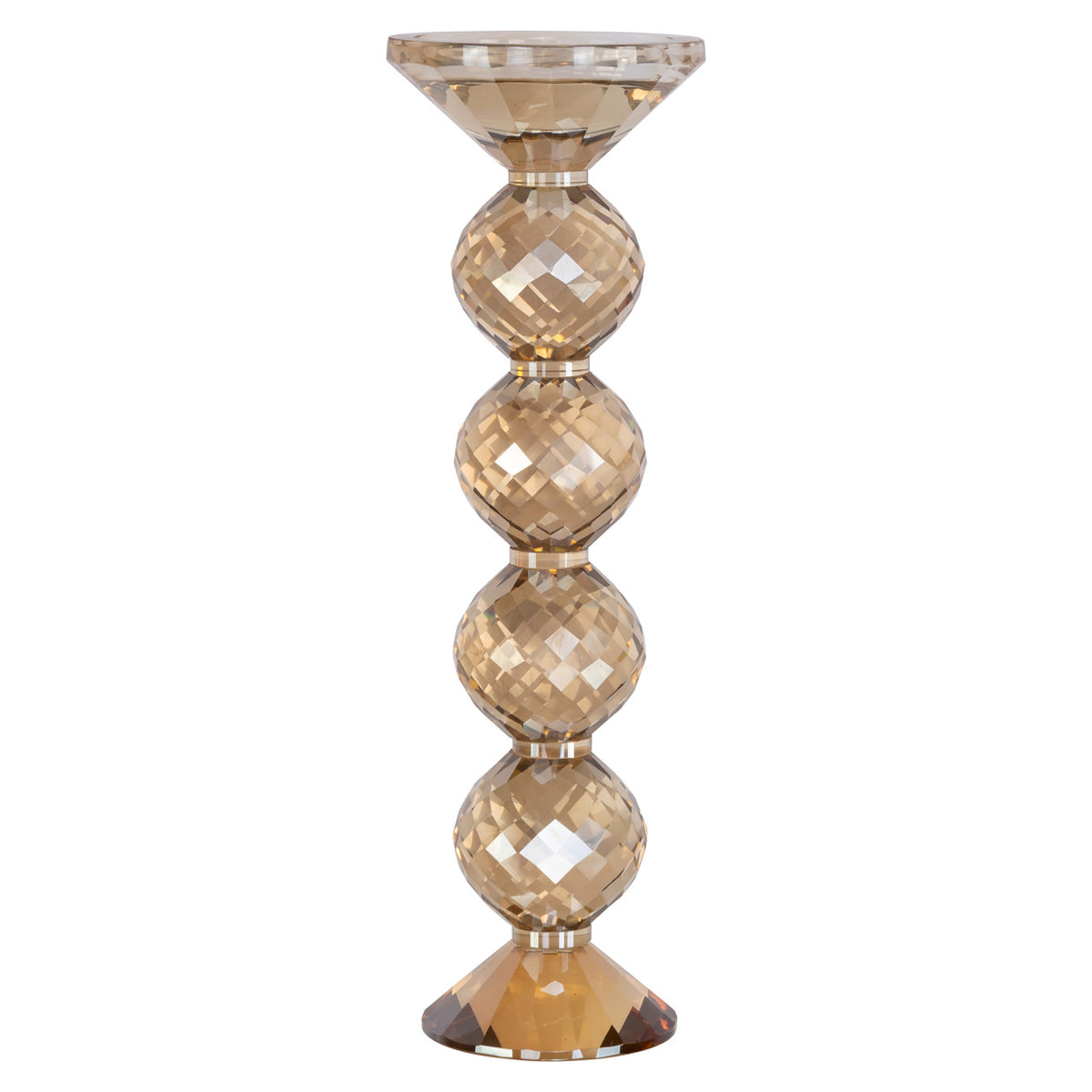 Channah Champagne large candle holder