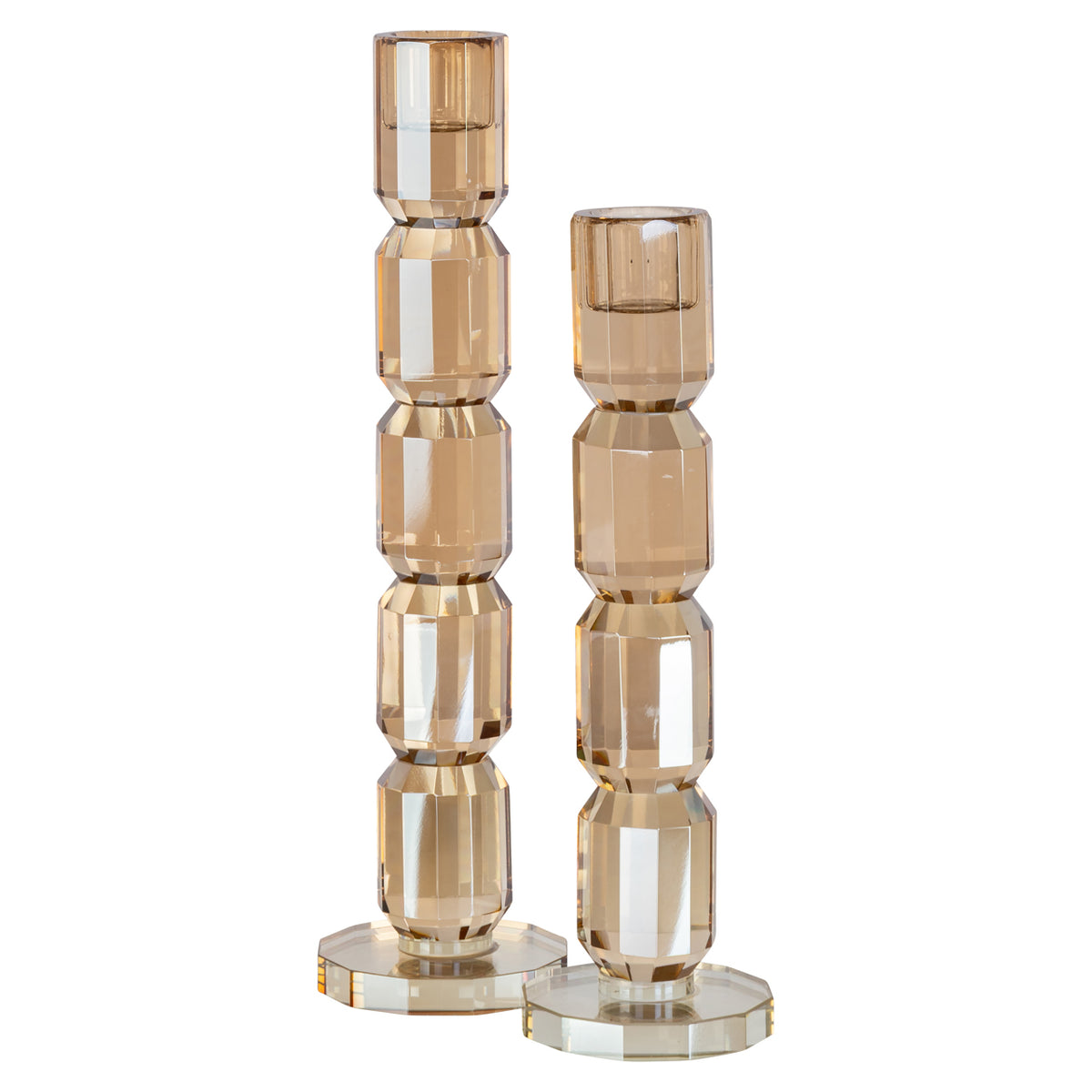 Dita candlestick Champagne large
