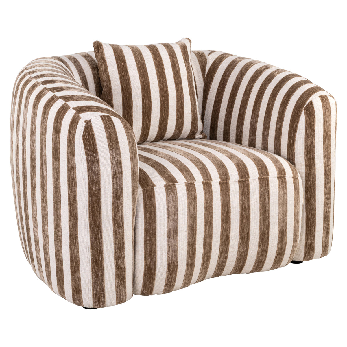 Lounge stoel Luxandra stripes sand