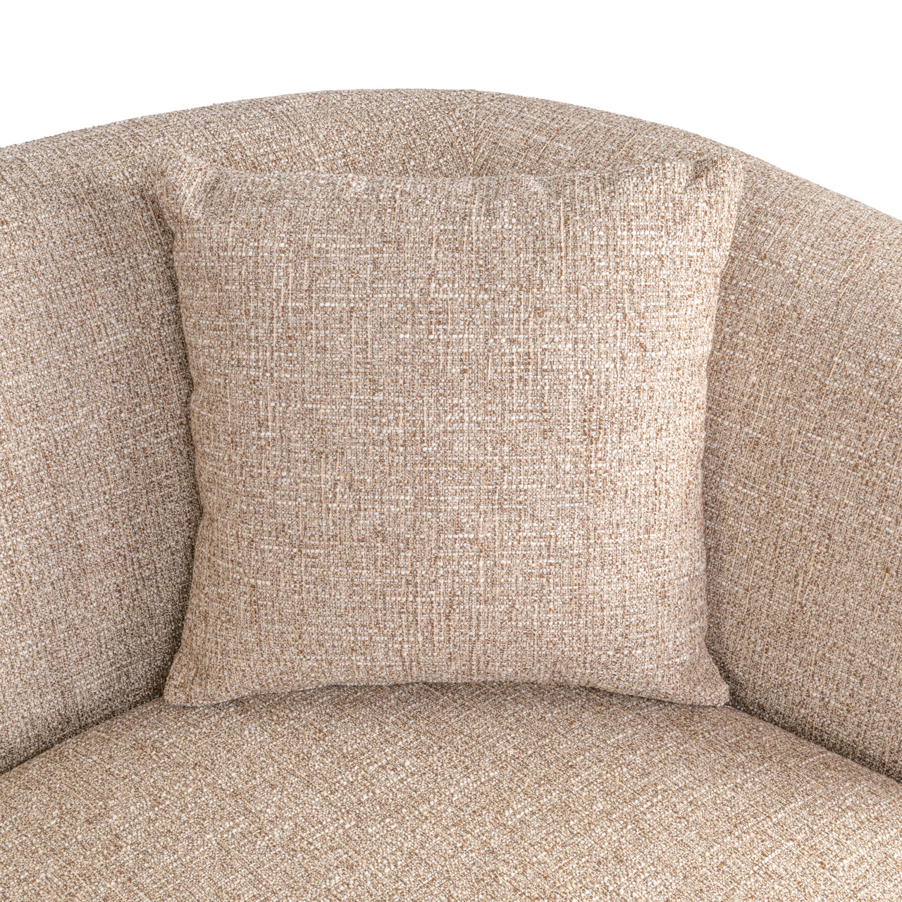 Luxandra-Sofa, sandfarbener Tweed, schwer entflammbar