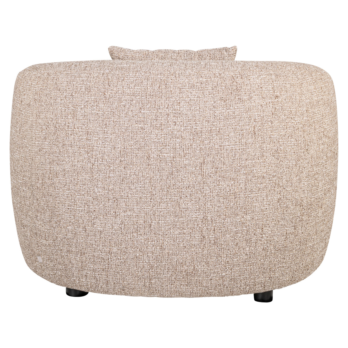 Lounge chair Luxandra sand tweed fire retardant