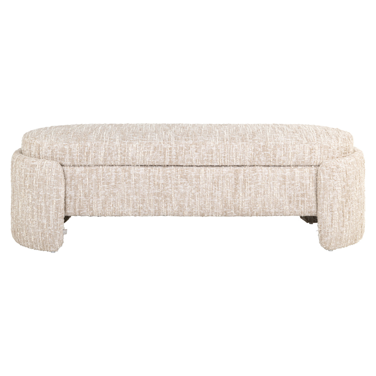 Canapé Cupid beige angora avec coffre de rangement
