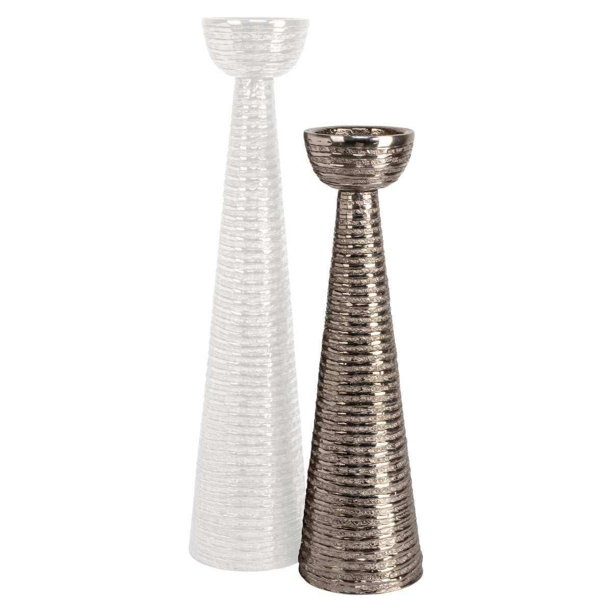 Jola candlestick antique brass small