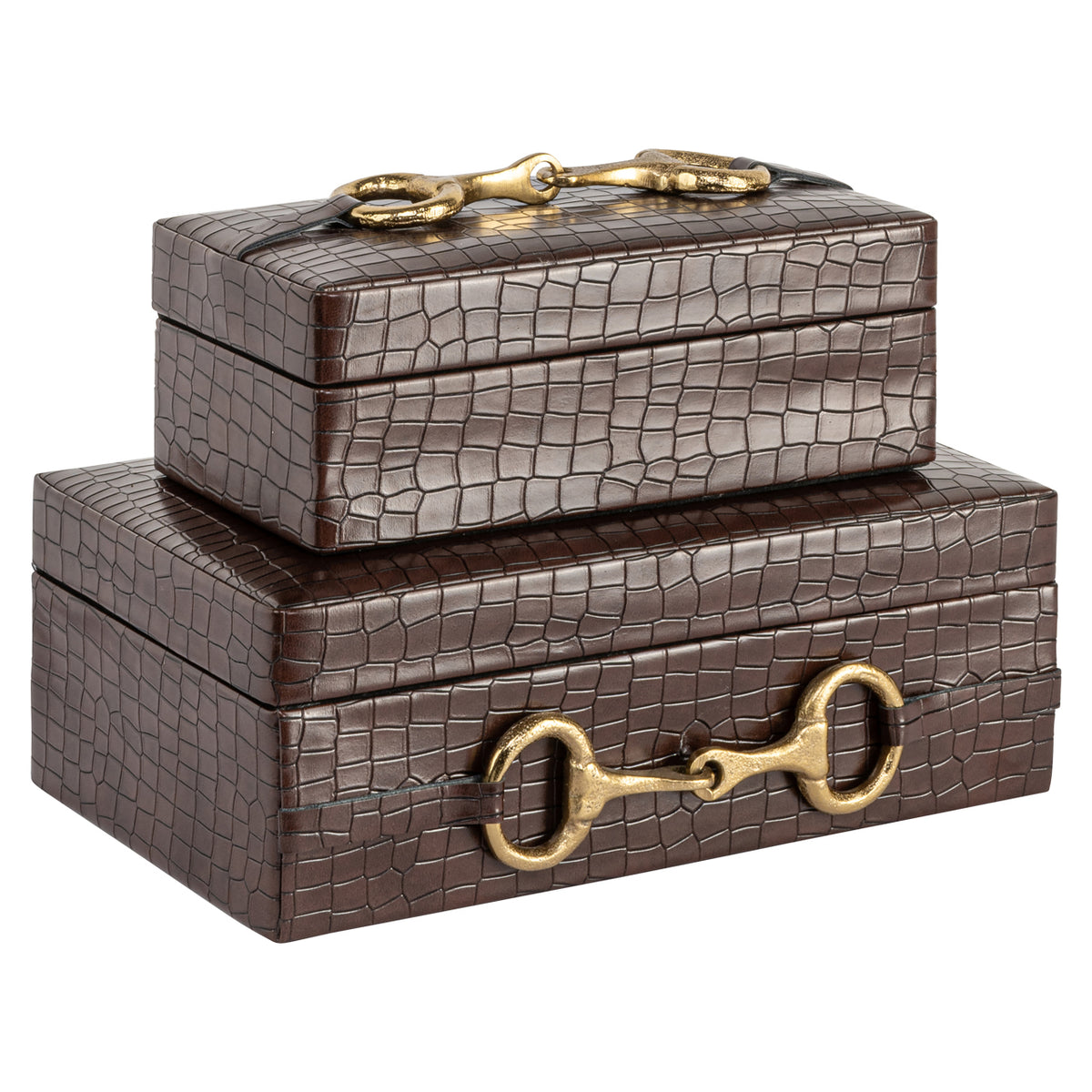 Storage box Rex dark brown large
