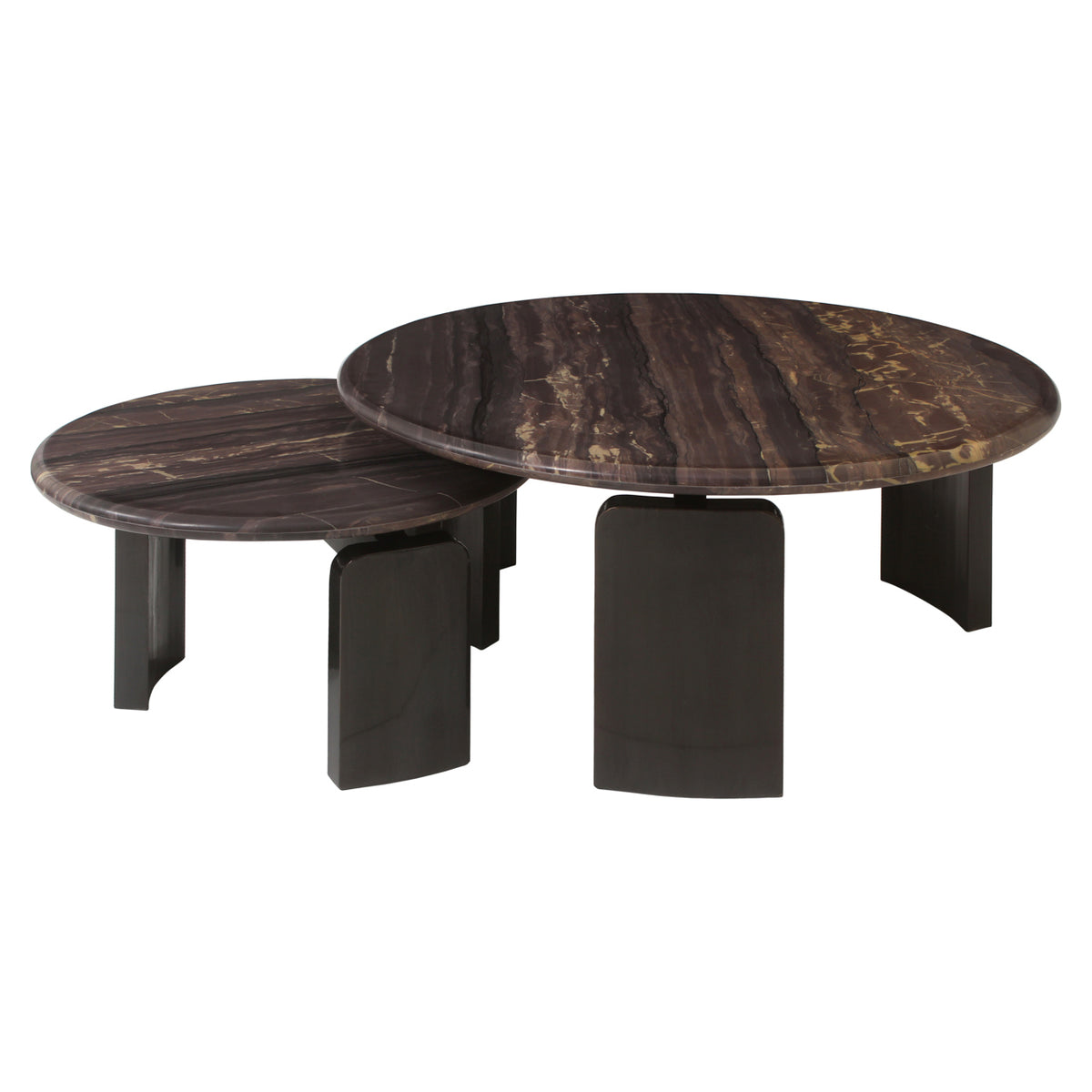 Menton burgundy coffee table (Set of 2)