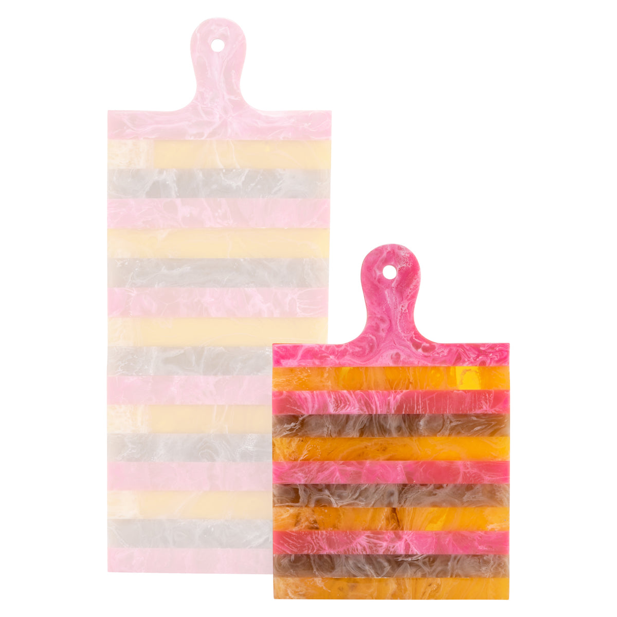 Plateau Cindy rose/orange - petite planche de service