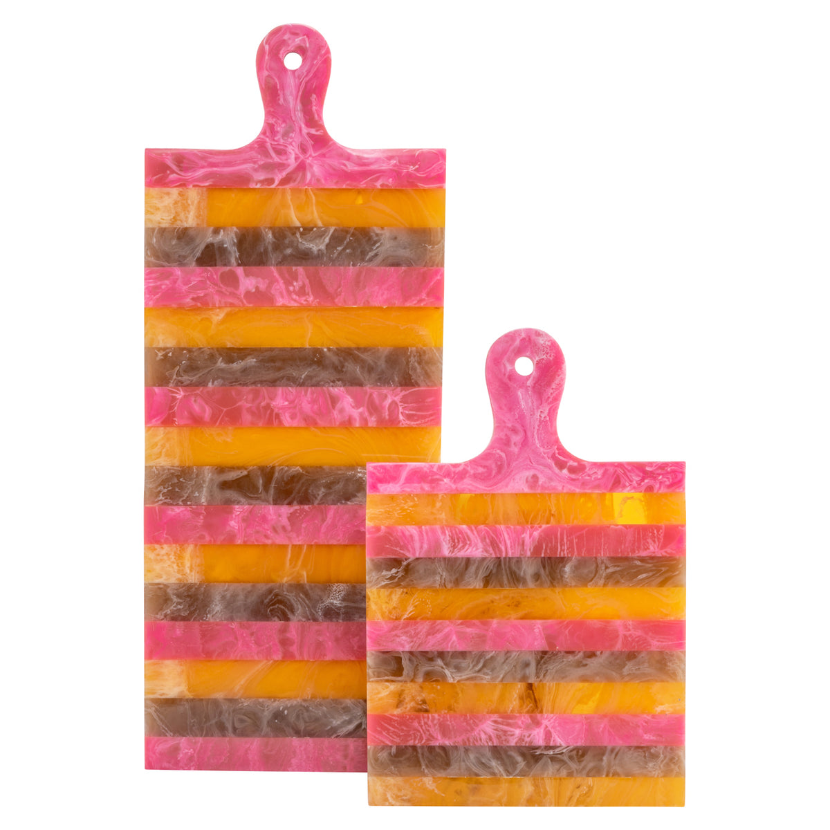 Plateau Cindy rose/orange - petite planche de service