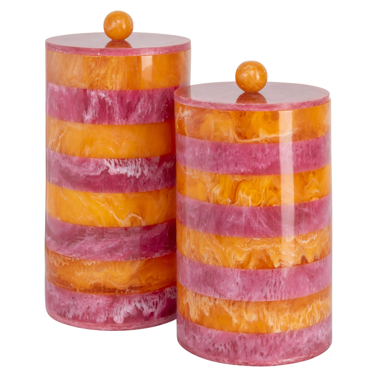 Boîte de rangement Lilybelle pot de rangement rose/orange petit