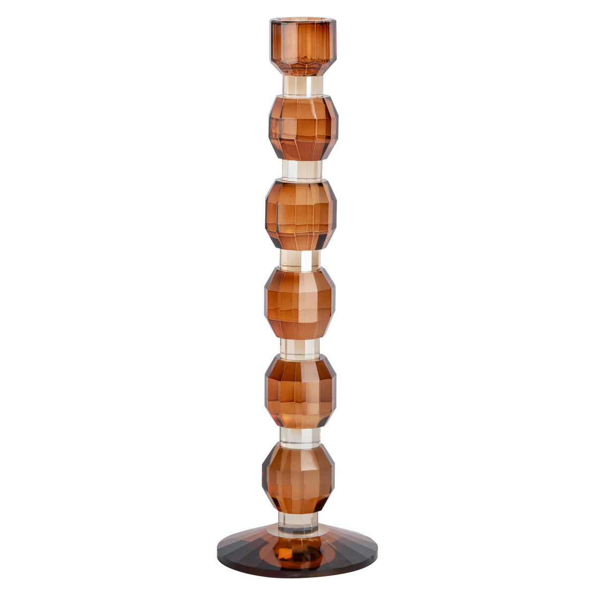 Bougeoir Lowan marron grand