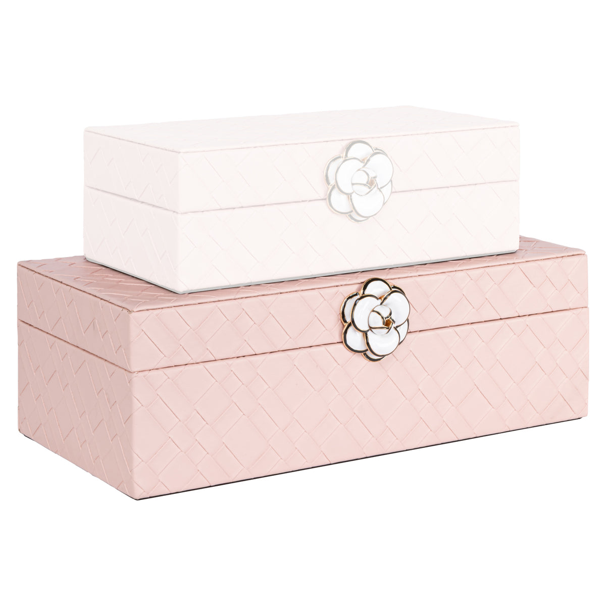 Boîte de rangement Lotte rose grande