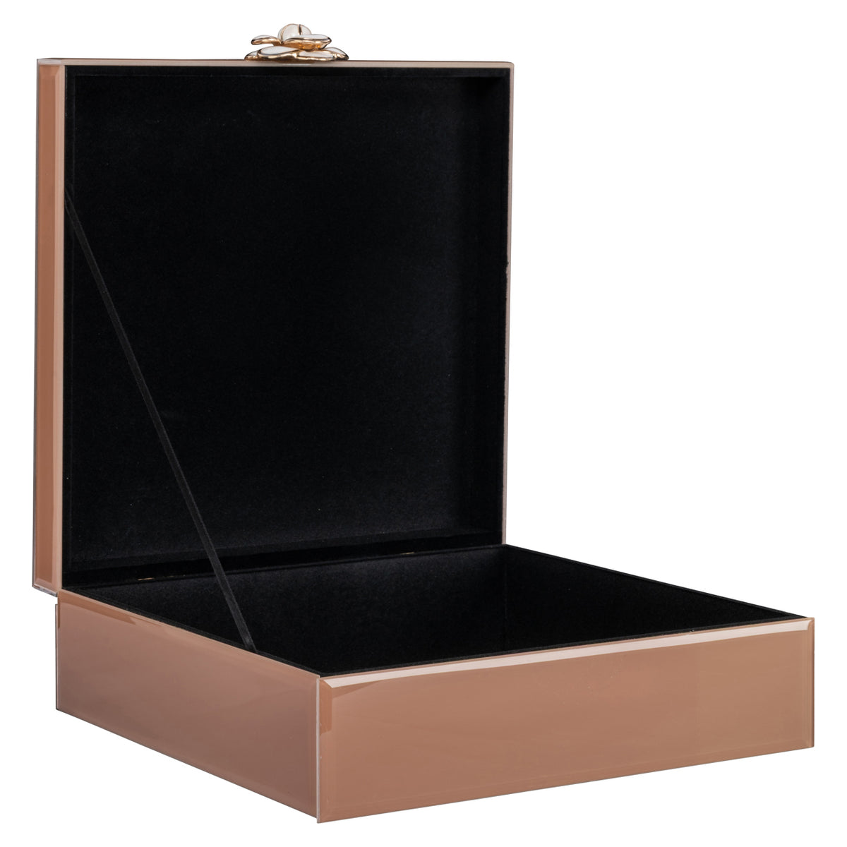 Aufbewahrungsbox Floral Braun groß