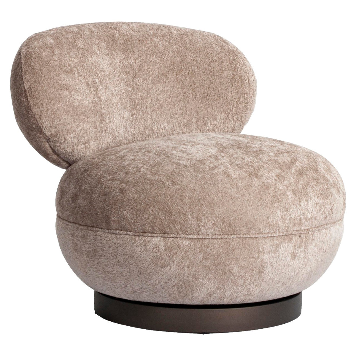 Fauteuil lounge Jace be easy sand swivel ignifugé