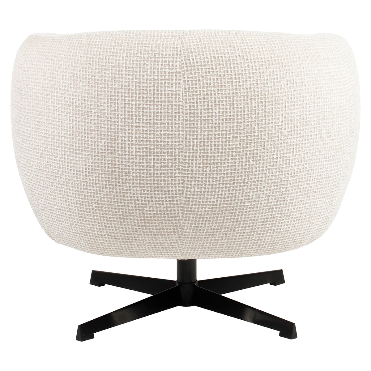 Estelle lounge chair beige blockweave swivel