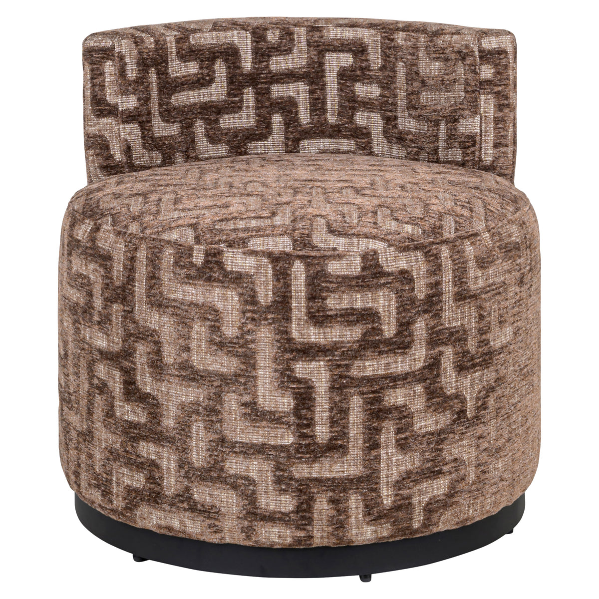 Lounge chair Franny brown labyrinth