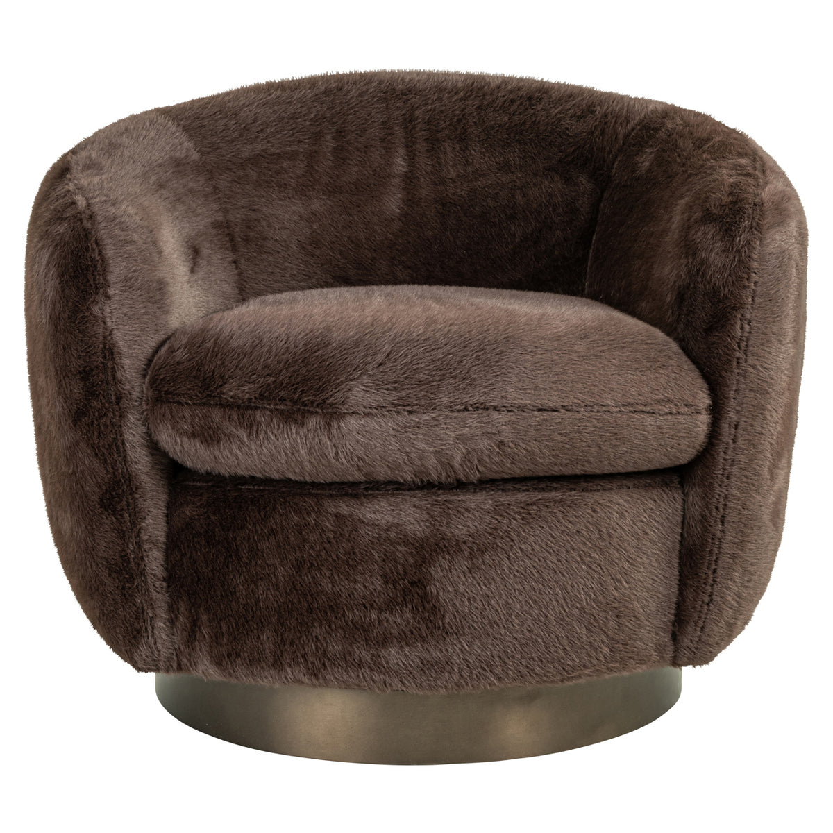 Loungesessel Colmar chocolat fluffy swivel