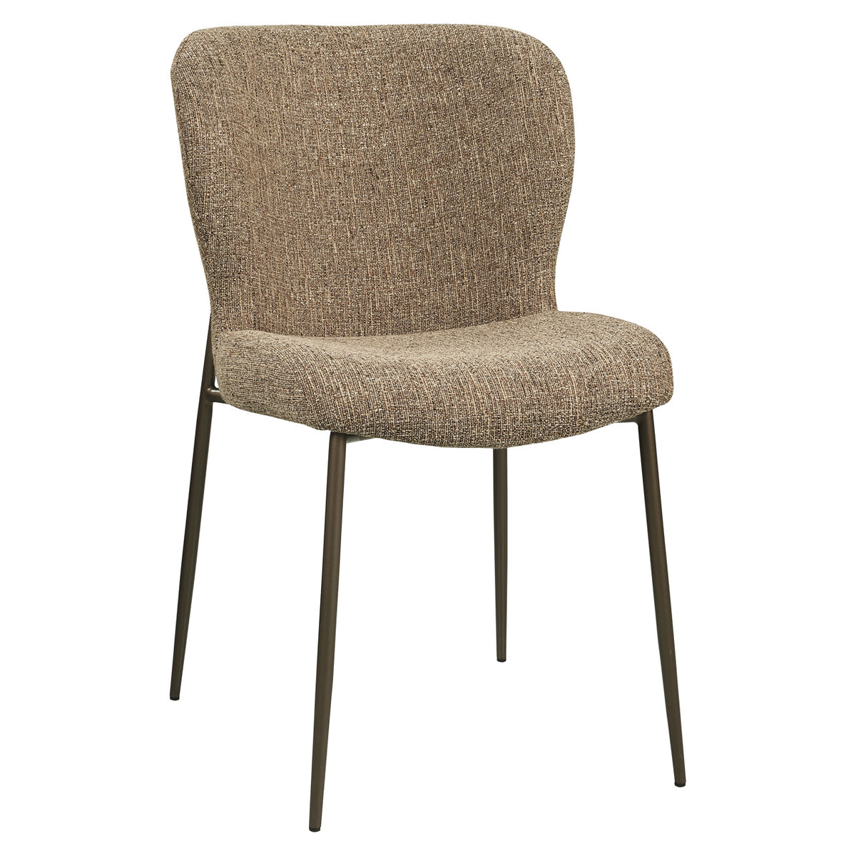 Odarby dining chair brown tweed fire retardant (Set of 2)