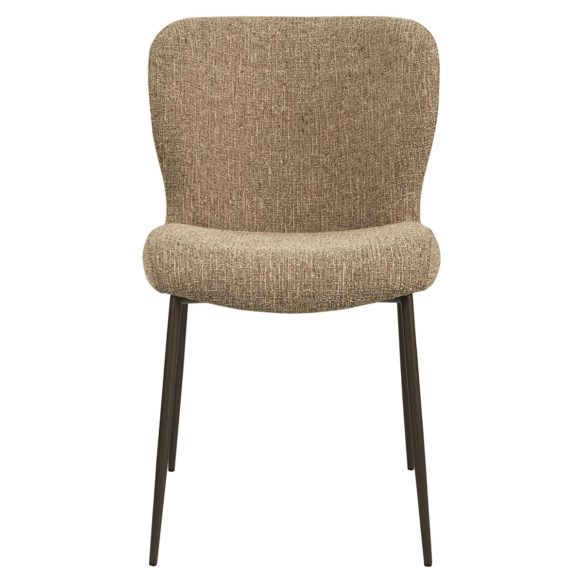 Odarby dining chair brown tweed fire retardant (Set of 2)