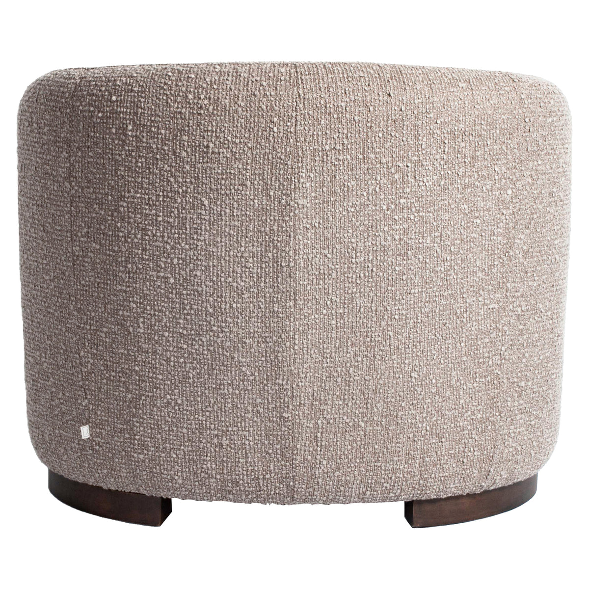 Fauteuil lounge Hannah mocca chunky ignifugé
