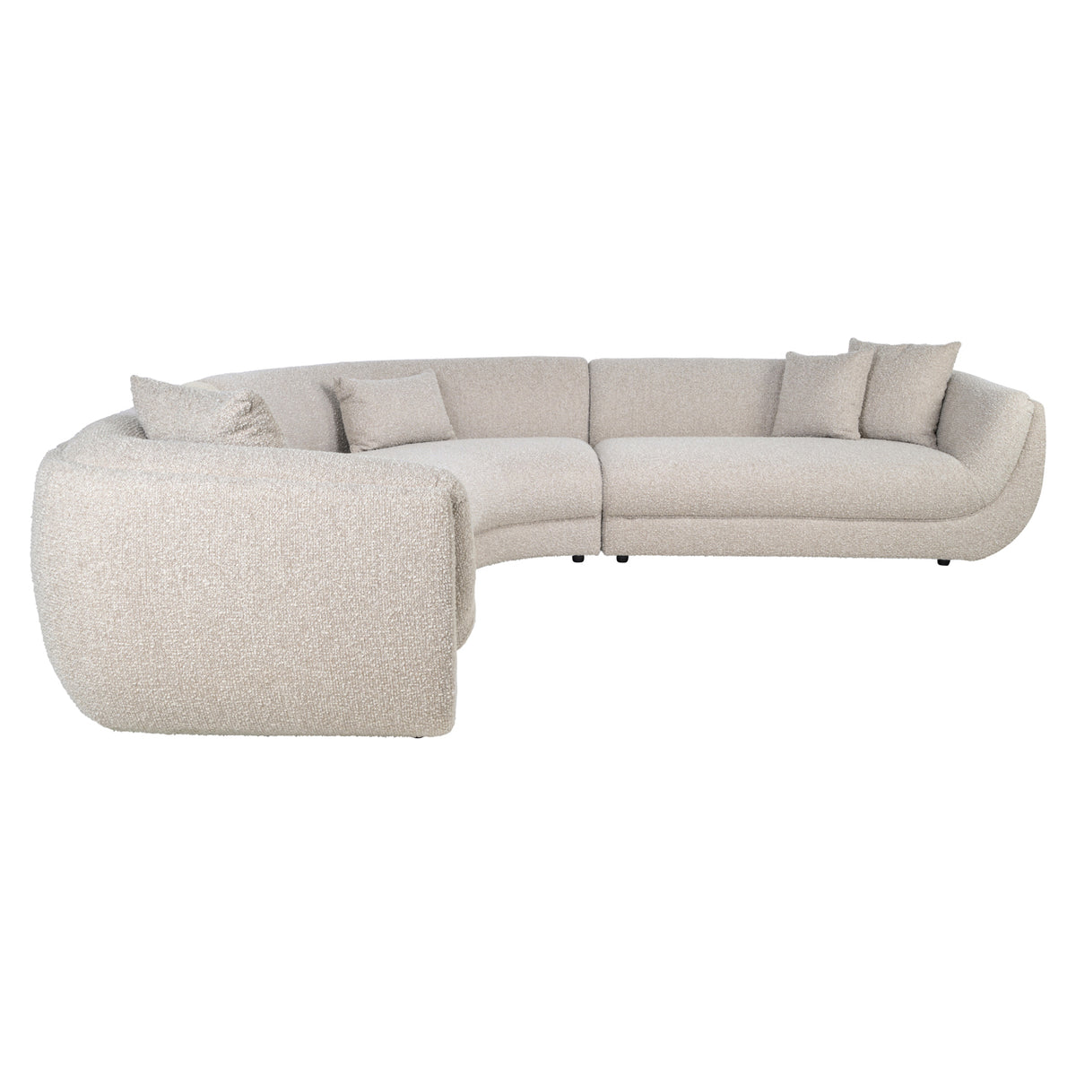 Banquette Gianelle naturelle à la texture épaisse