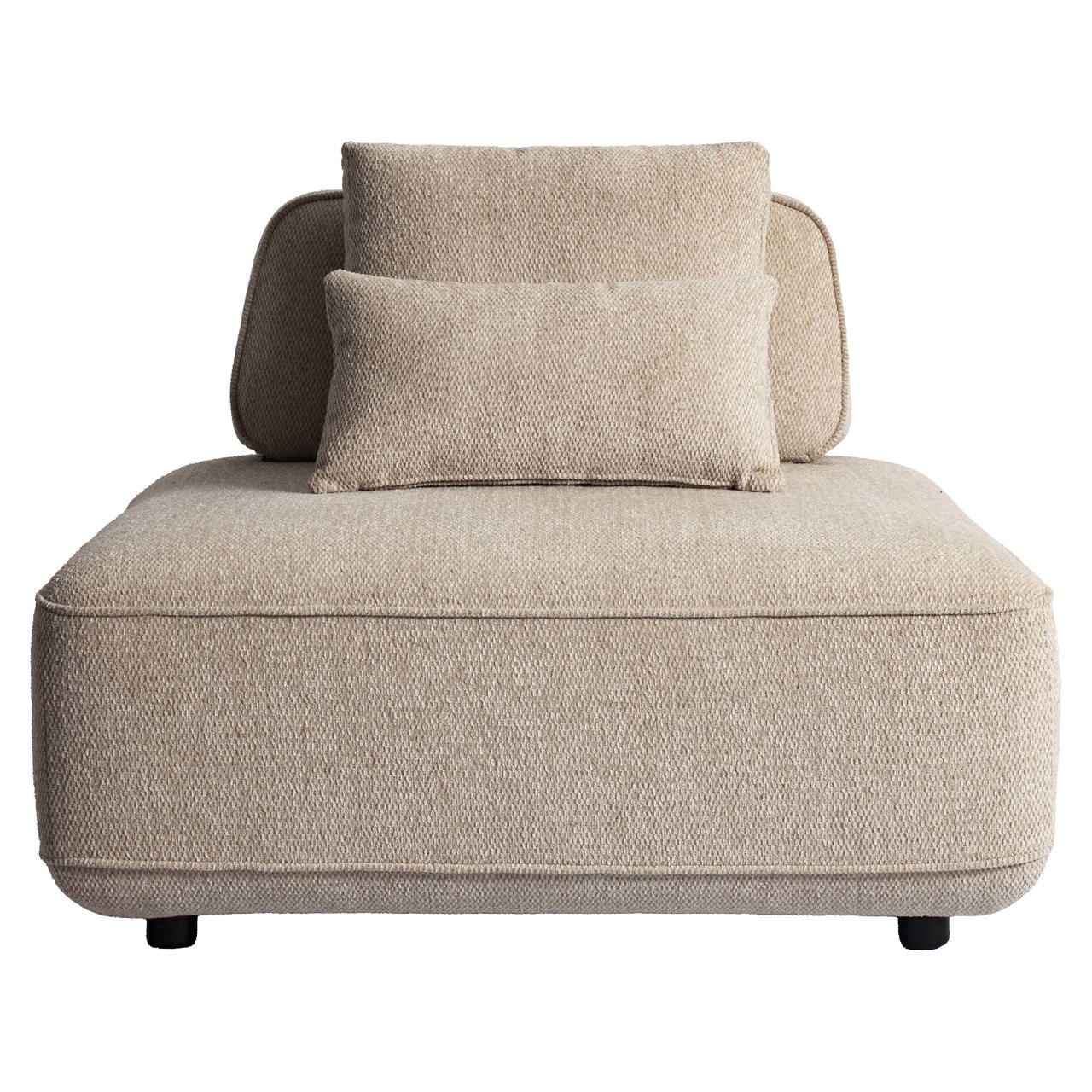 Bank Tudor natural boldweave 1-seater movable backrest