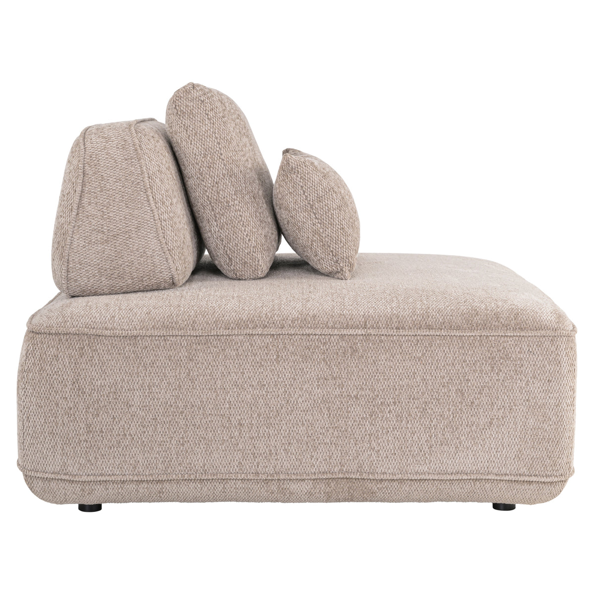Tudor mocca boldweave 1-seater sofa with movable backrest
